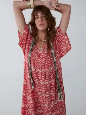 Patti Dress - Ikat Illes Gazpacho