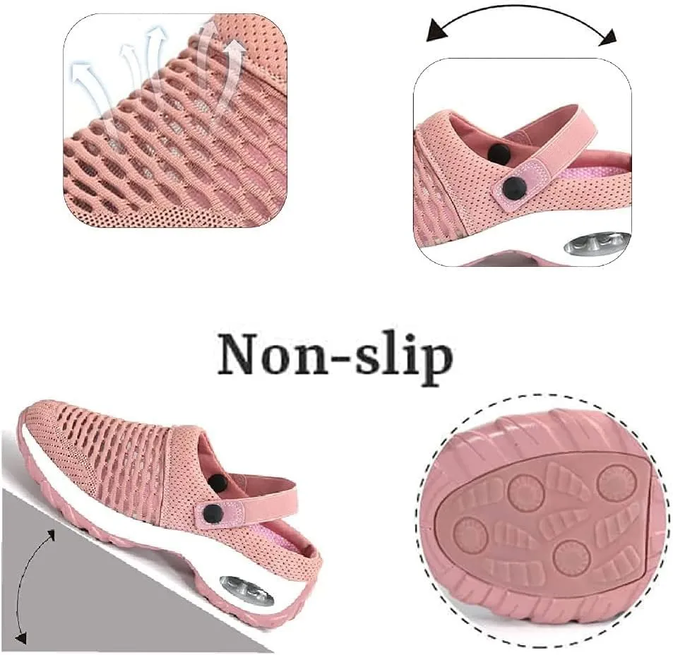 pearlzone Womens Water Shoes,Mesh Hiking Sandals Closed-Toe Beach Sandal Water Sandals for Sports Outdoor Pool Exercise