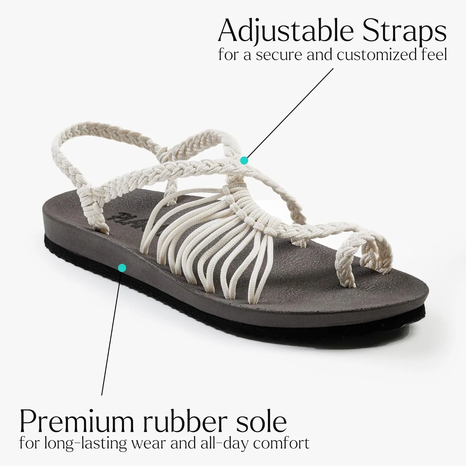 Plaka Atlantis Summer Walking Sandals for Women  Comfortable Strappy Sandals with Arch Support for Beach Walks and Casual Outings