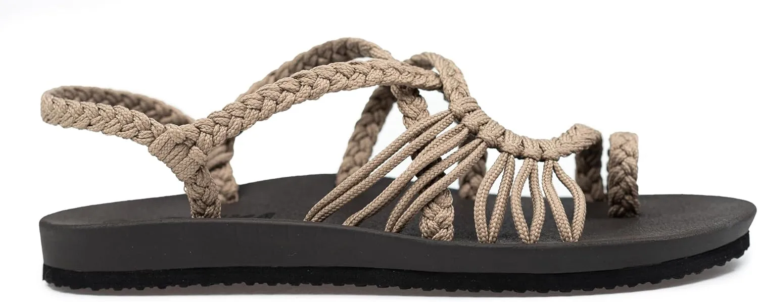 Plaka Atlantis Summer Walking Sandals for Women  Comfortable Strappy Sandals with Arch Support for Beach Walks and Casual Outings