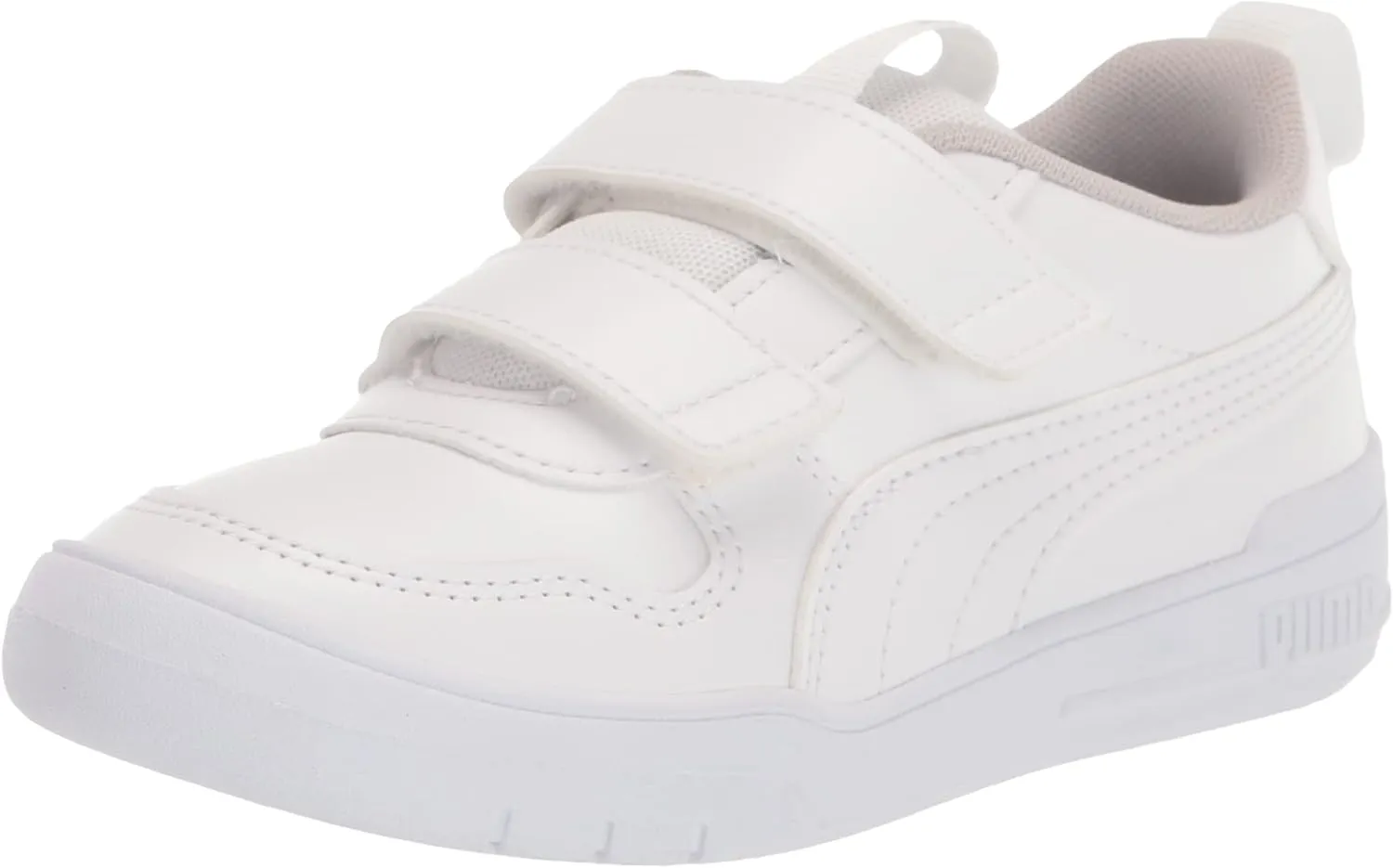Puma Kids Multiflex Hook & Loop Sneaker, White White, 4 US Unisex Toddler
