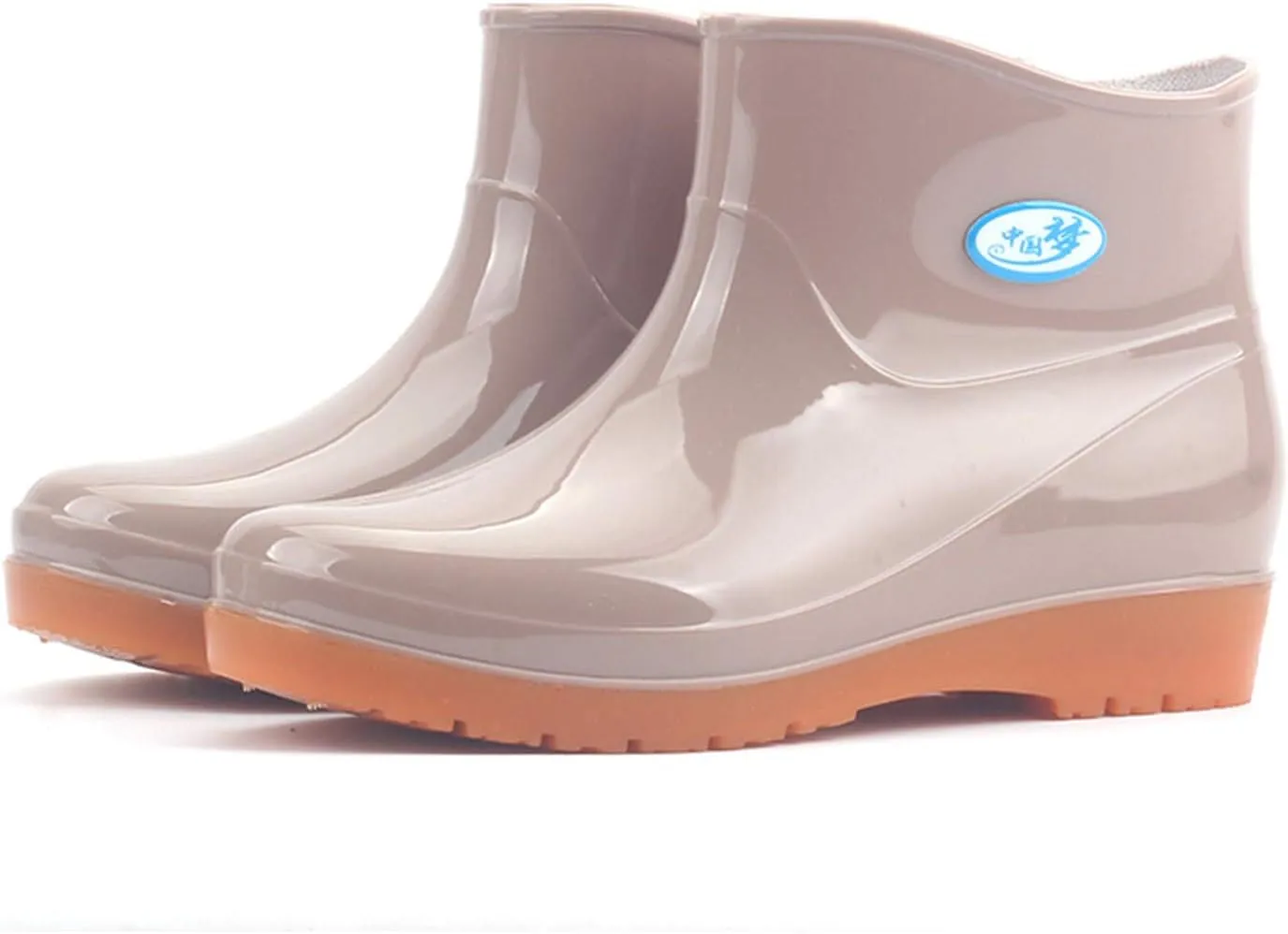 Rain Boots for Women Waterproof Wide Feet, Rubber Soft Anti Slipping Comfort Work Garden Outdoor Fishing Rain Shoes