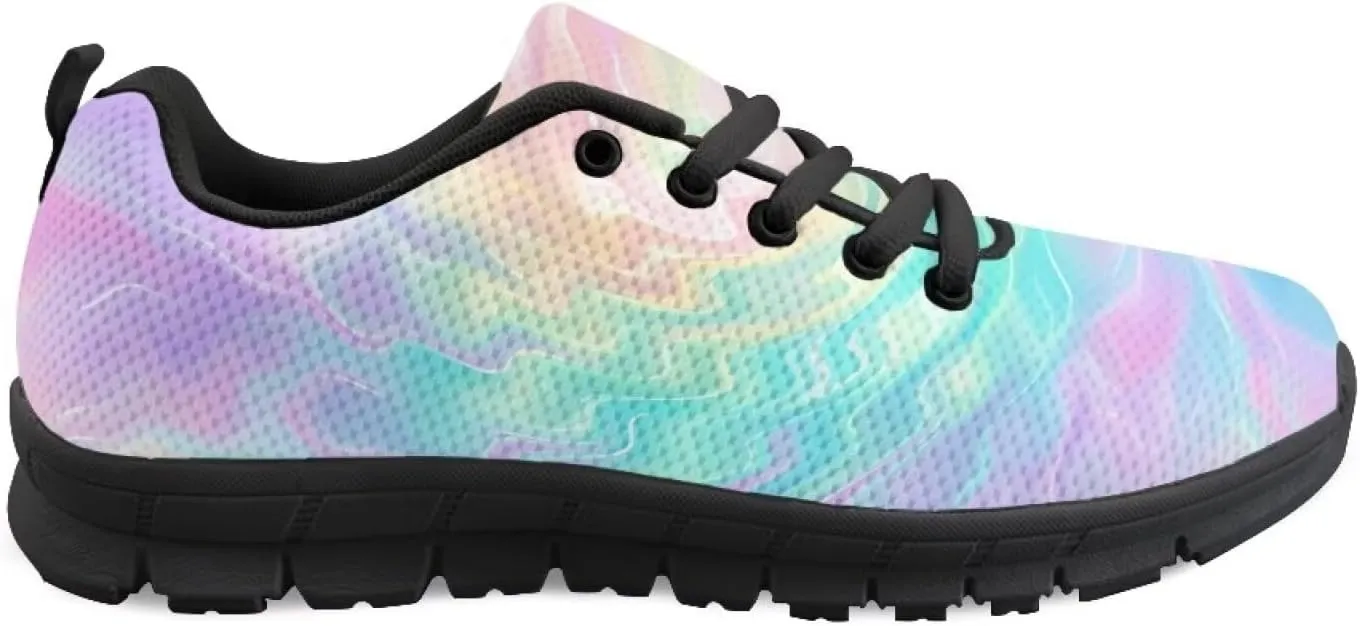 Shoes Women Flat Cozy Low Cut Lace-Up Tennis Sneakers Breathable Workout Lightweight Athletic Exercise Walking Shoes for Ladies US 5-12