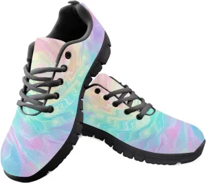 Shoes Women Flat Cozy Low Cut Lace-Up Tennis Sneakers Breathable Workout Lightweight Athletic Exercise Walking Shoes for Ladies US 5-12