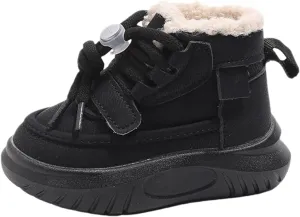 Toddler Baby Winter Warm Snow Boots Girls Boys Faux Fr Furry Fleece Cotton Cozy Lightweight Ankle Walking Shoes
