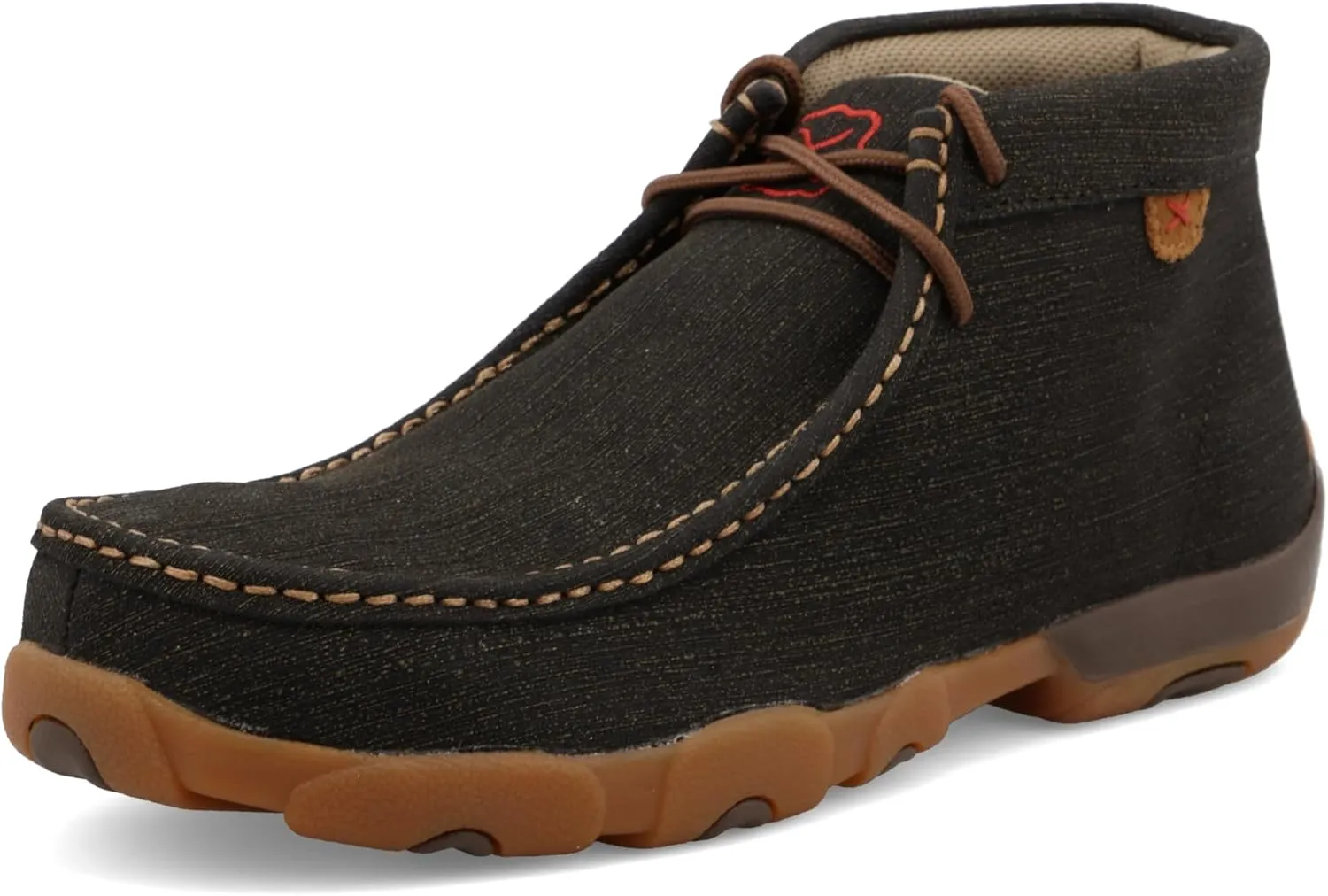 Twisted X Men's Work Chukka Driving Moc, Moc Toe Steel Toe, Charcoal, 10.5 M