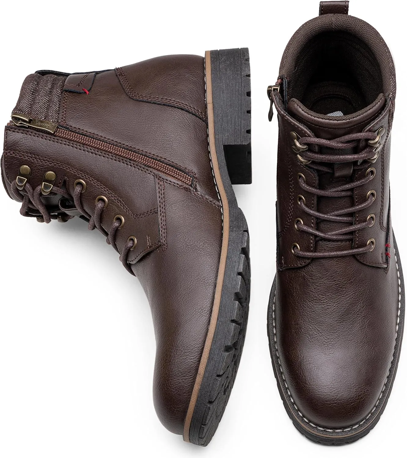Vostey Men's Boots Boots for Men Casual Boots Motorcycle Combat Ankle Dress Boots Mens