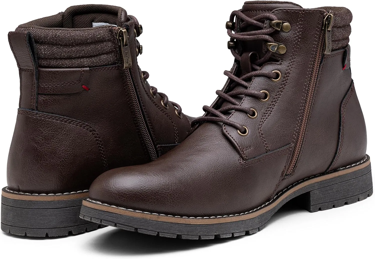 Vostey Men's Boots Boots for Men Casual Boots Motorcycle Combat Ankle Dress Boots Mens