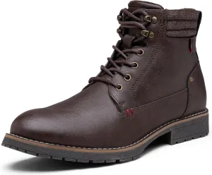 Vostey Men's Boots Boots for Men Casual Boots Motorcycle Combat Ankle Dress Boots Mens