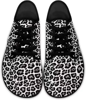 Women Minimalist Barefoot Shoes Wide Toe Lightweight Casual Sneakers Breathable Cozy Shoes for Walking US 6-13.5 Black Sole