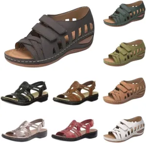 Womens Arch Support Sandals with Back Strap Comfortable Walking Orthopedic Slippers Ladies Sandals Slip On Beach Shoes