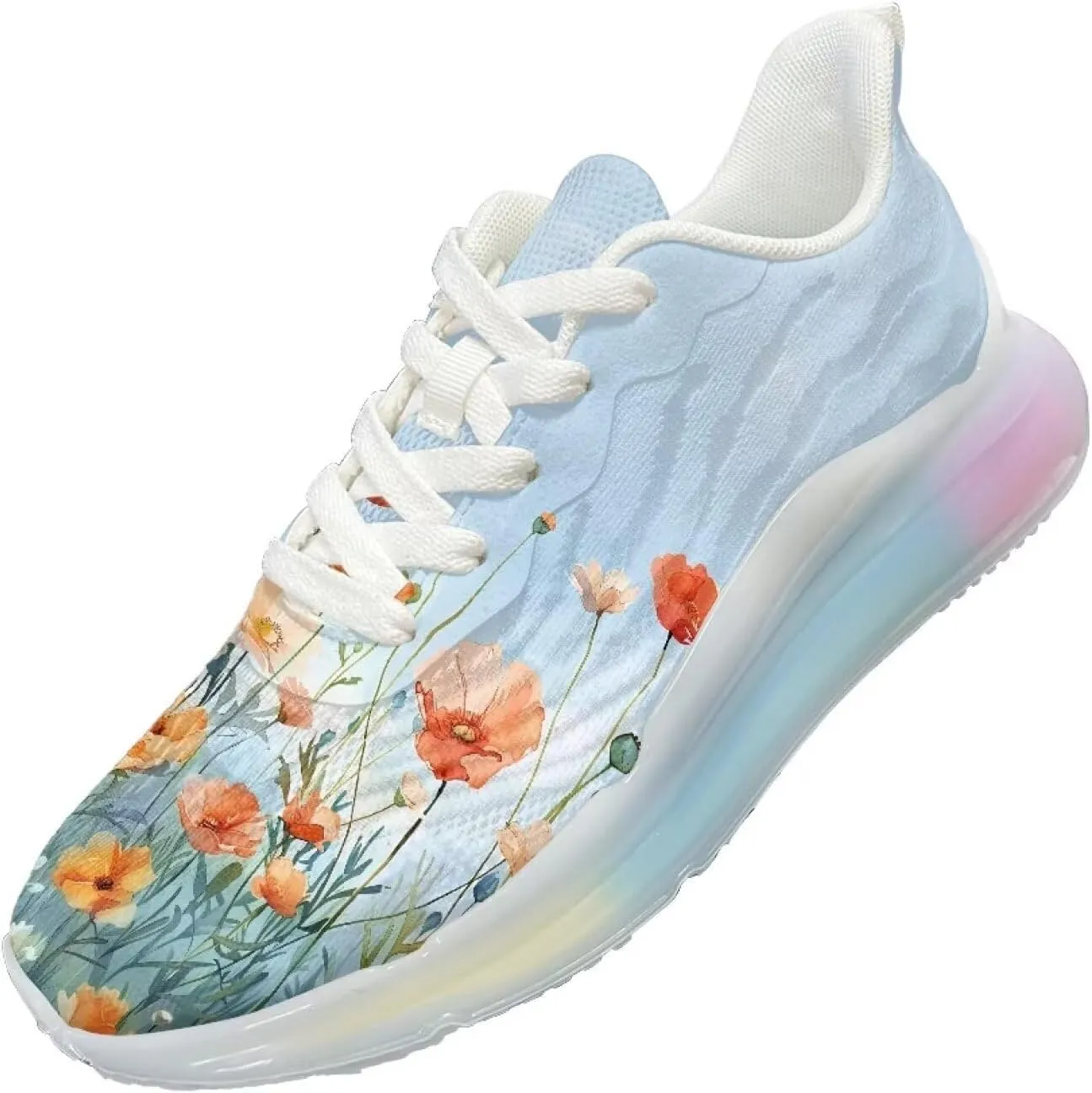 Women's Shoes Cozy Lightweight Workout Walking Running Sneaker Non-Slip Air Cushion Footwear Breathable Shoes Women US 6-11
