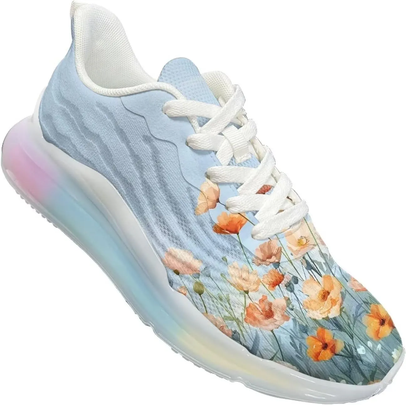 Women's Shoes Cozy Lightweight Workout Walking Running Sneaker Non-Slip Air Cushion Footwear Breathable Shoes Women US 6-11