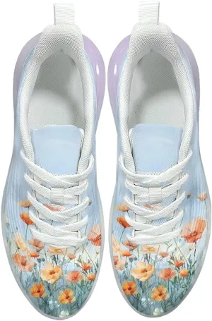 Women's Shoes Cozy Lightweight Workout Walking Running Sneaker Non-Slip Air Cushion Footwear Breathable Shoes Women US 6-11
