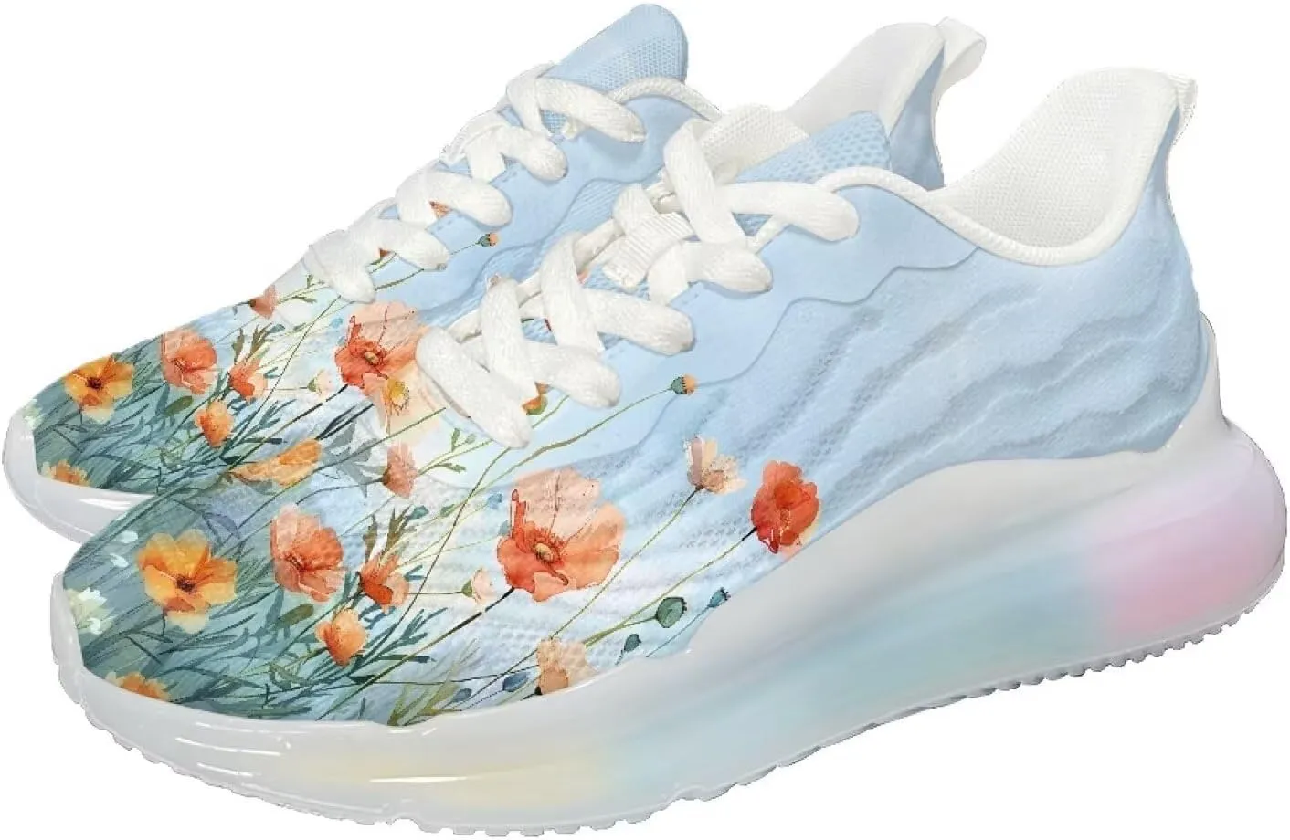 Women's Shoes Cozy Lightweight Workout Walking Running Sneaker Non-Slip Air Cushion Footwear Breathable Shoes Women US 6-11