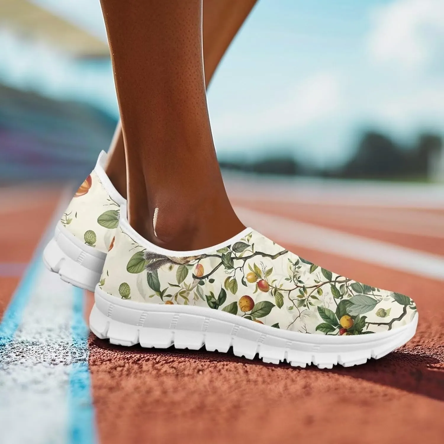 Women's Shoes Fashion Casual Cozy Slip-On Low Top Non-Slip Loafers Running Exercise Workout Tennis Sneaker for Women US 5.5-11.5