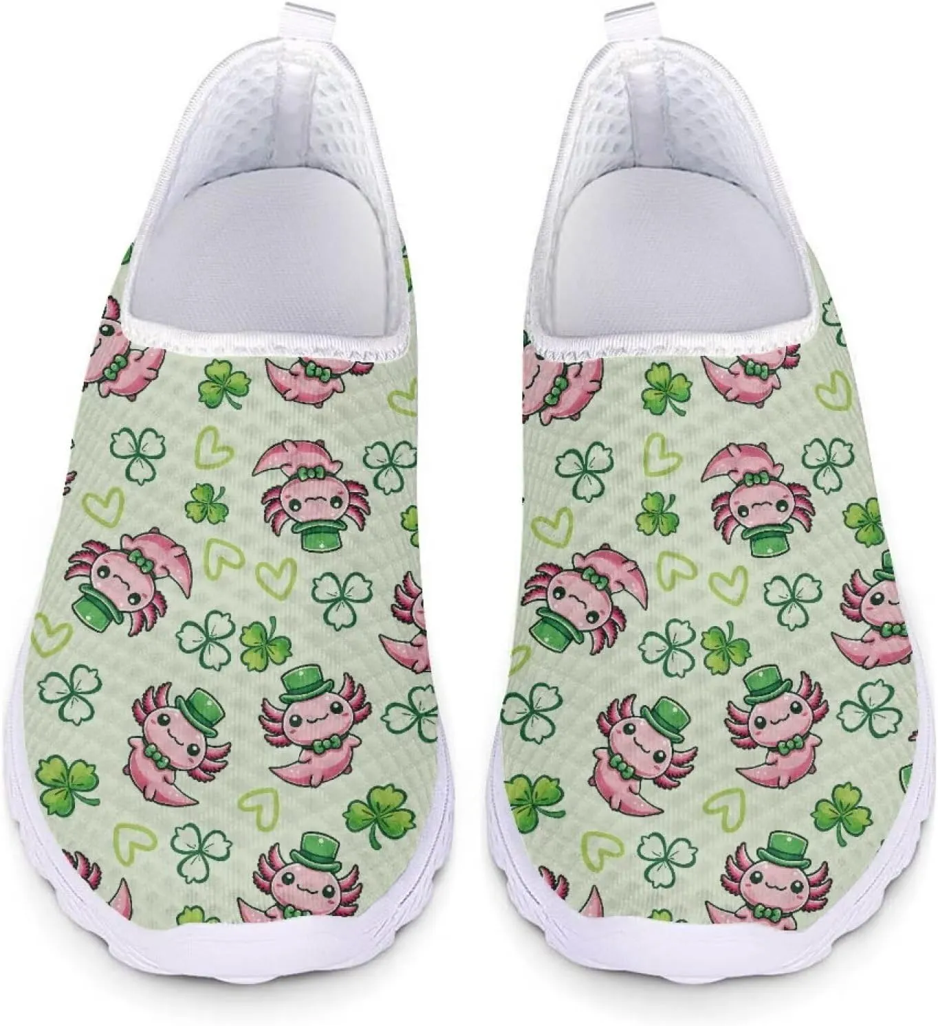 Womens Slip On Sneakers Patricks Day Shoes Athletic Tennis Shoe US 5.5-11.5