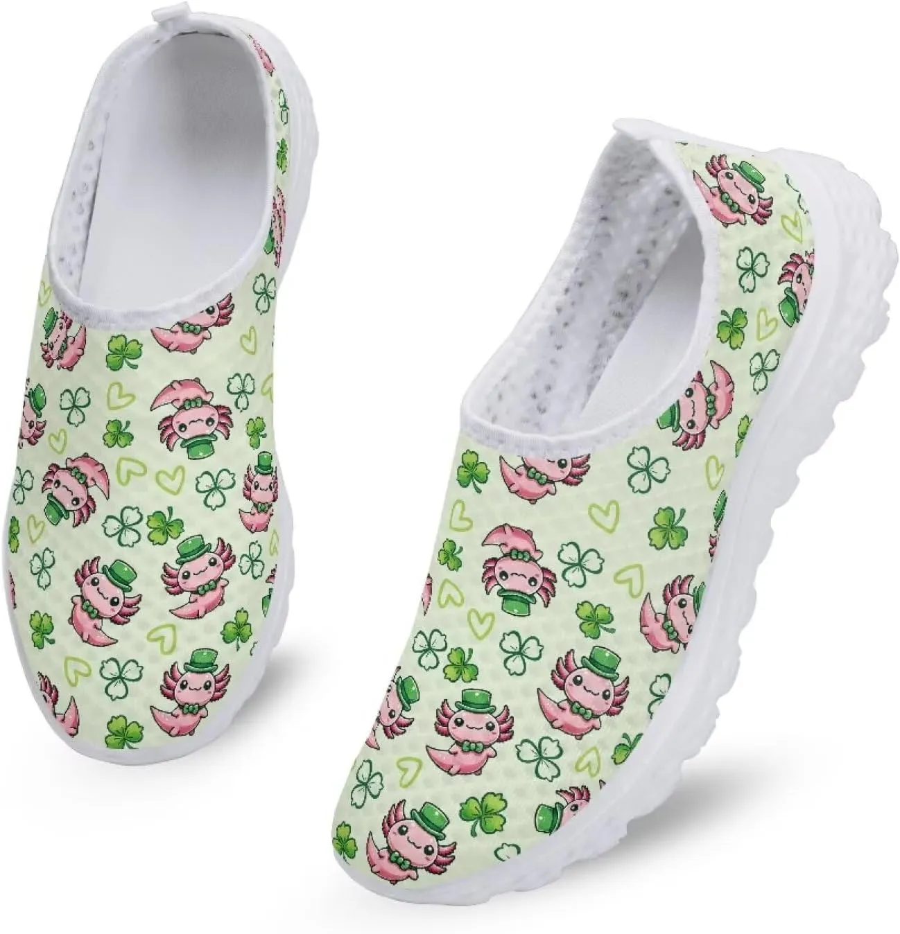 Womens Slip On Sneakers Patricks Day Shoes Athletic Tennis Shoe US 5.5-11.5