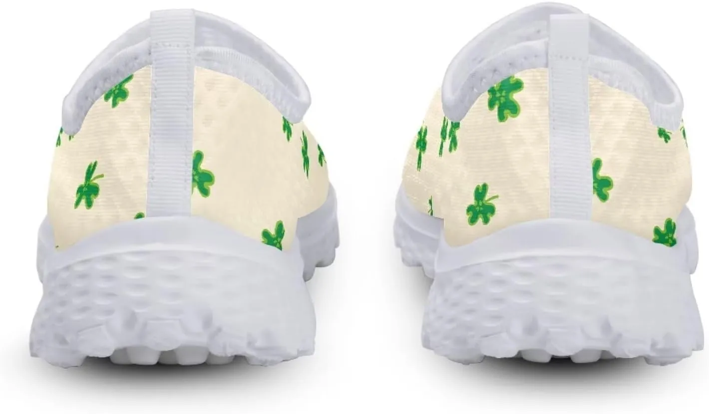 Womens Slip On Sneakers Patricks Day Shoes Athletic Tennis Shoe US 5.5-11.5