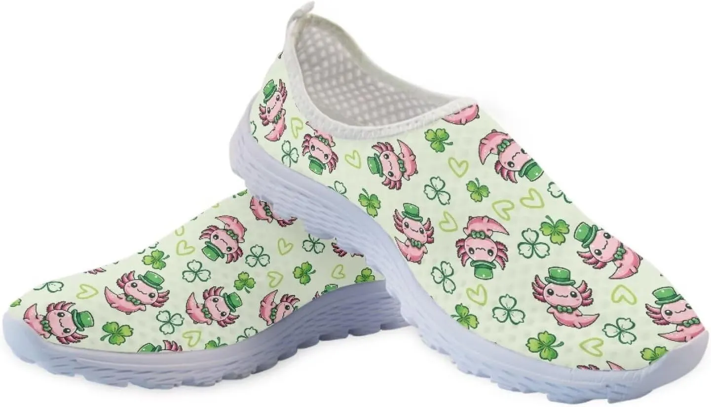 Womens Slip On Sneakers Patricks Day Shoes Athletic Tennis Shoe US 5.5-11.5