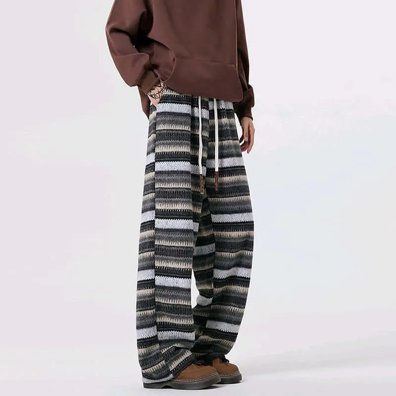 Women's Textured Woolen Drawstring Pants