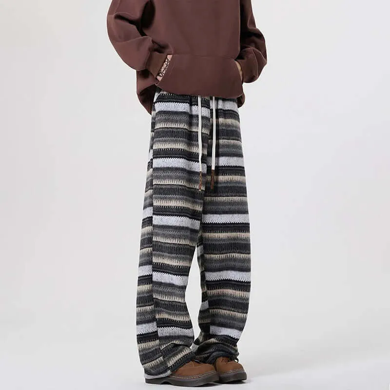 Women's Textured Woolen Drawstring Pants