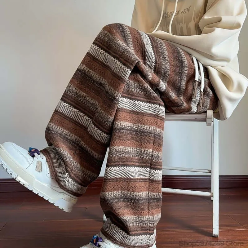 Women's Textured Woolen Drawstring Pants