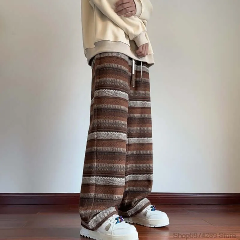 Women's Textured Woolen Drawstring Pants