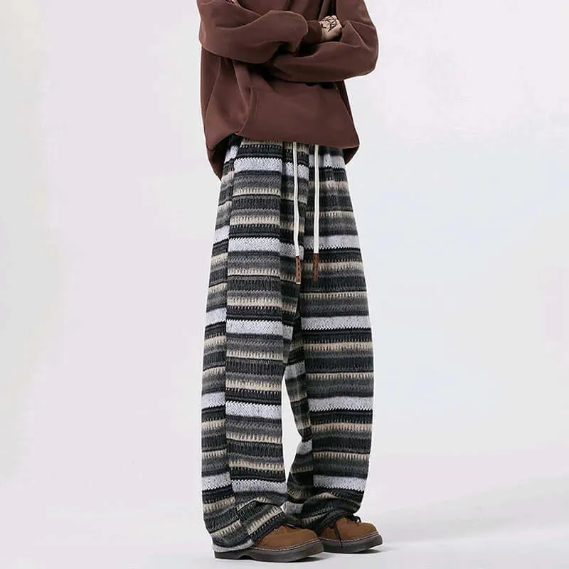 Women's Textured Woolen Drawstring Pants