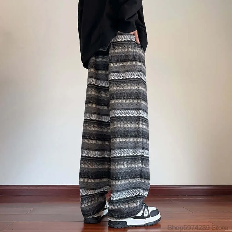 Women's Textured Woolen Drawstring Pants
