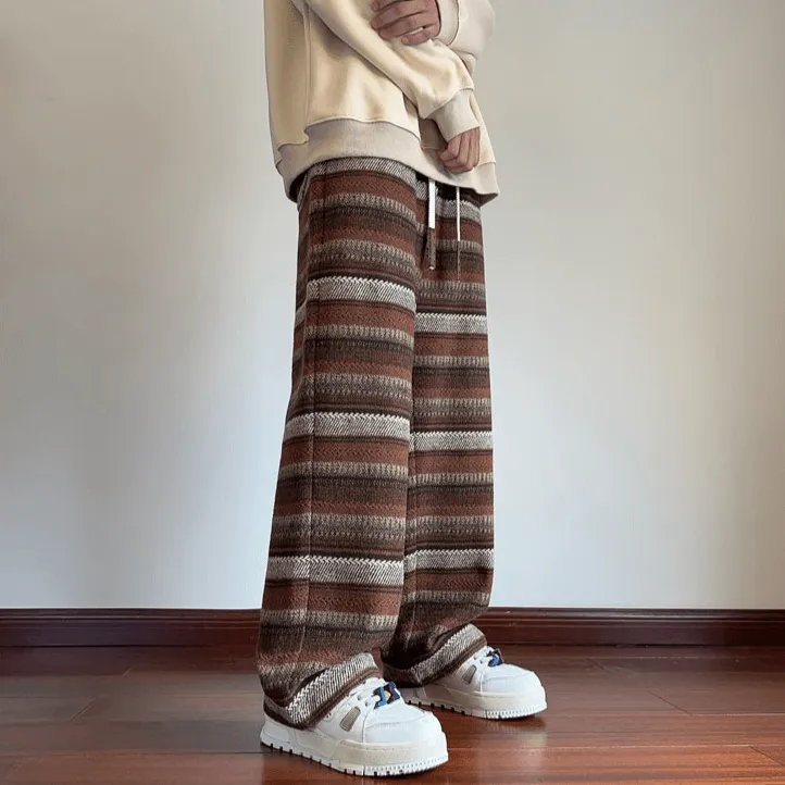 Women's Textured Woolen Drawstring Pants