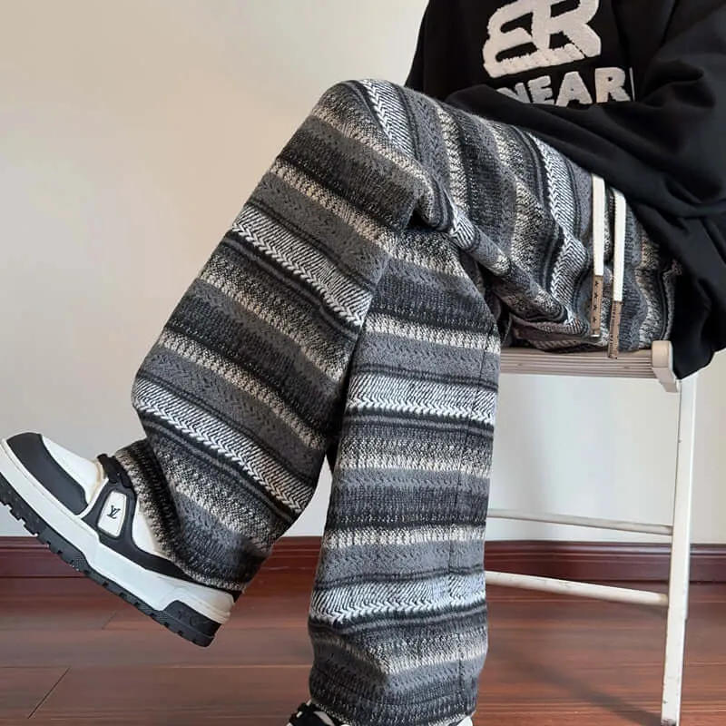 Women's Textured Woolen Drawstring Pants