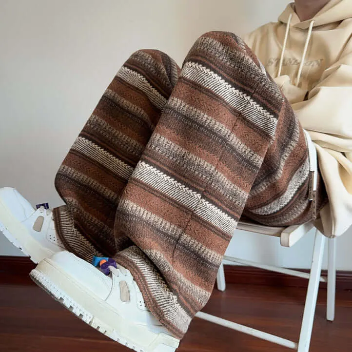 Women's Textured Woolen Drawstring Pants
