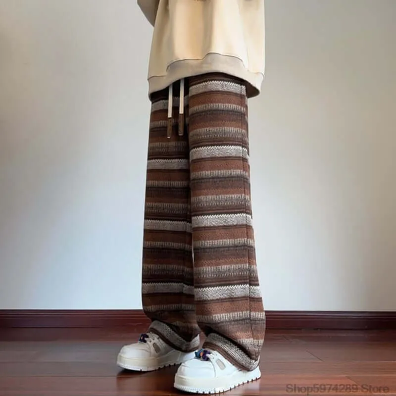 Women's Textured Woolen Drawstring Pants