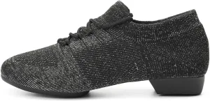 YKXLM Women's Standard Practice Shoes Latin Tango Salsa Dance Shoes for Women Low Heels Ballroom